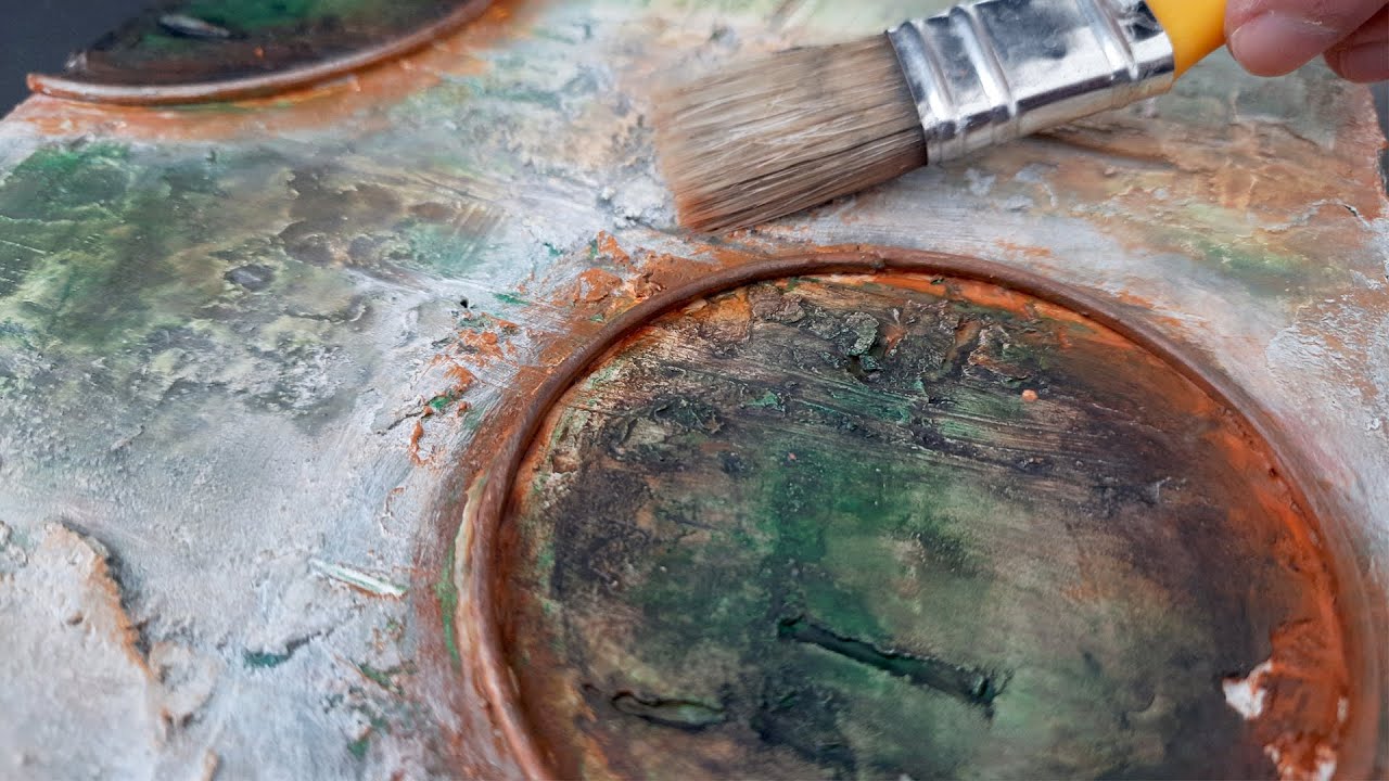 Unleash Your Creativity: Easy Abstract painting and Rust Corrosion with Texture - mixed media art