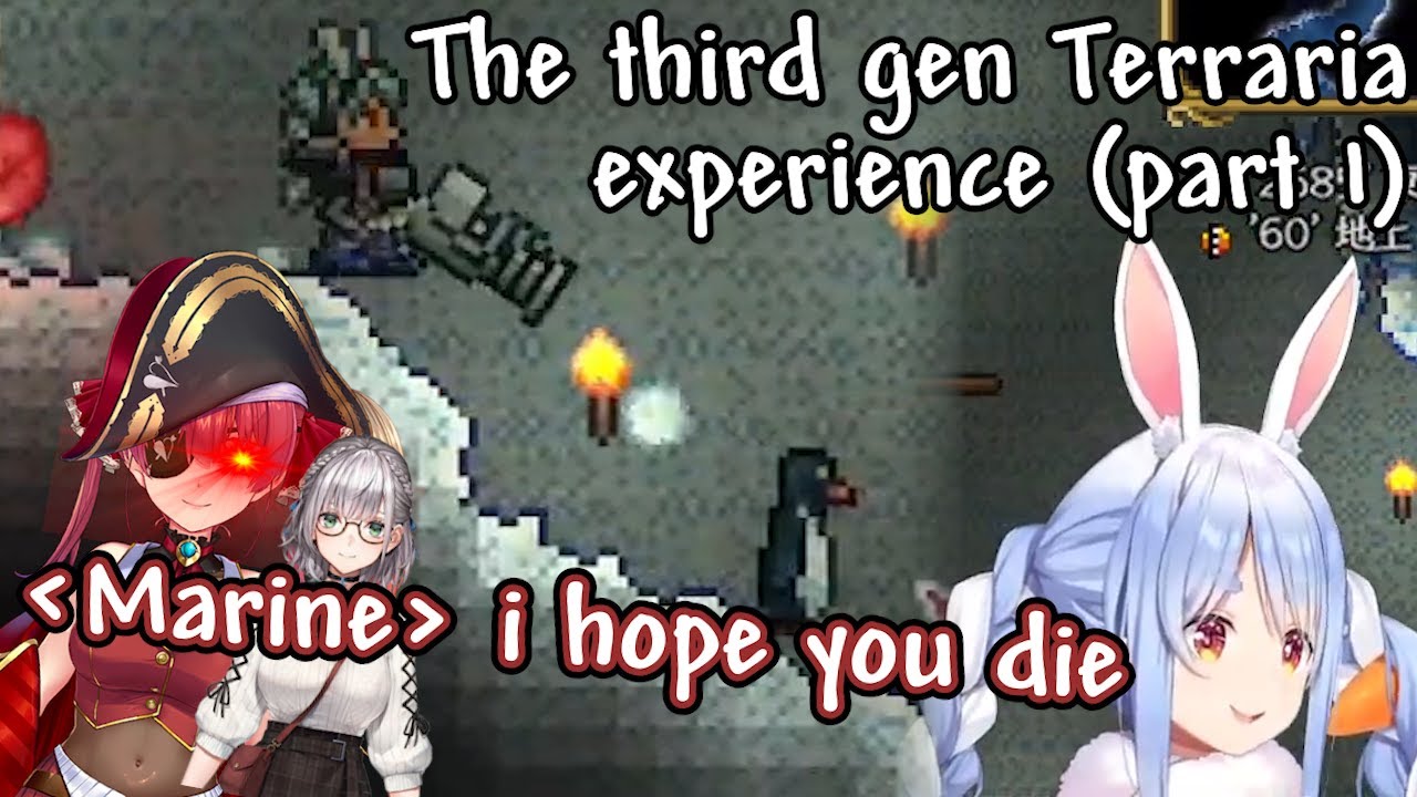 Pekora, Marine & Noel being comedians on their first Terraria playthrough (P1 highlights)