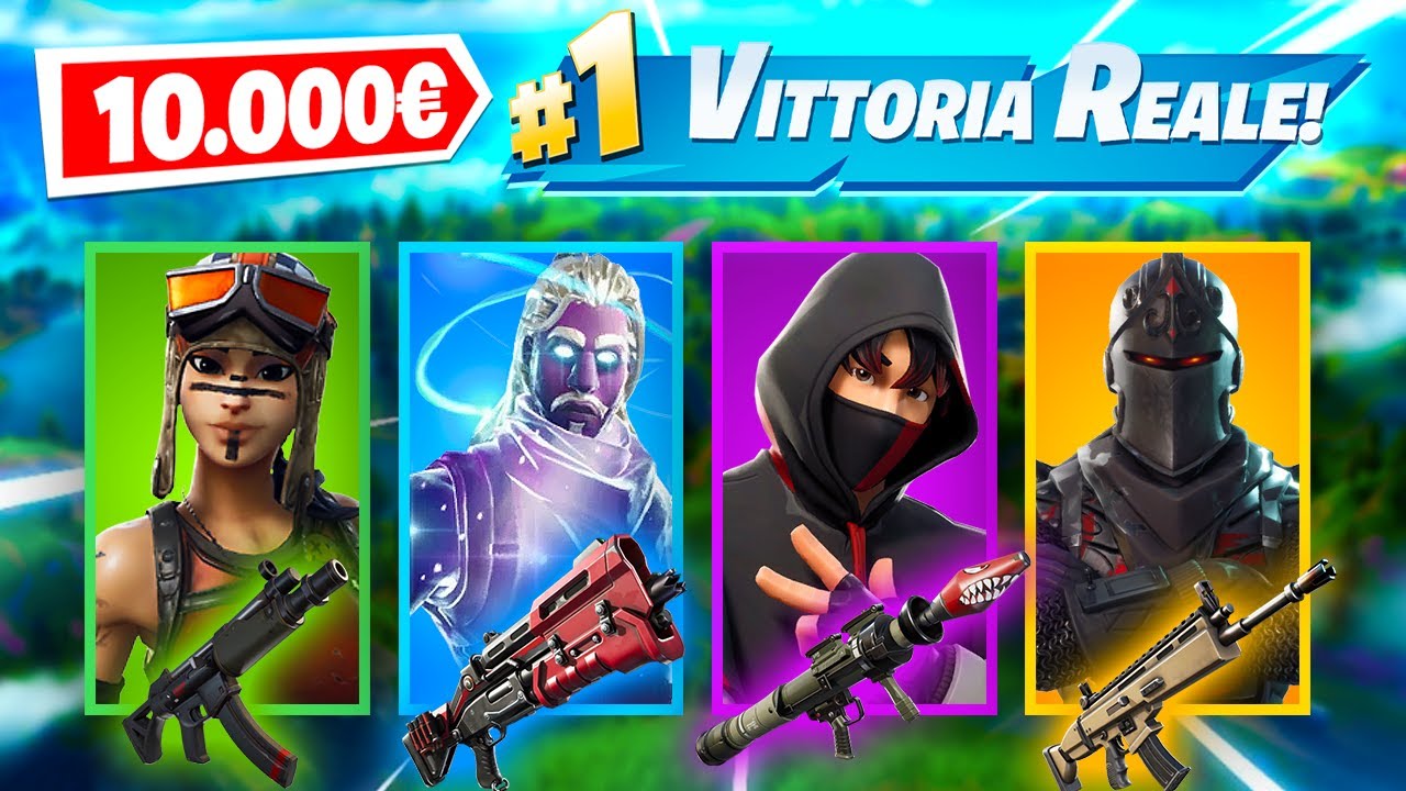 RANDOM SKIN da *10.000€* CHALLENGE con VITTORIA REALE! Fortnite ITA!