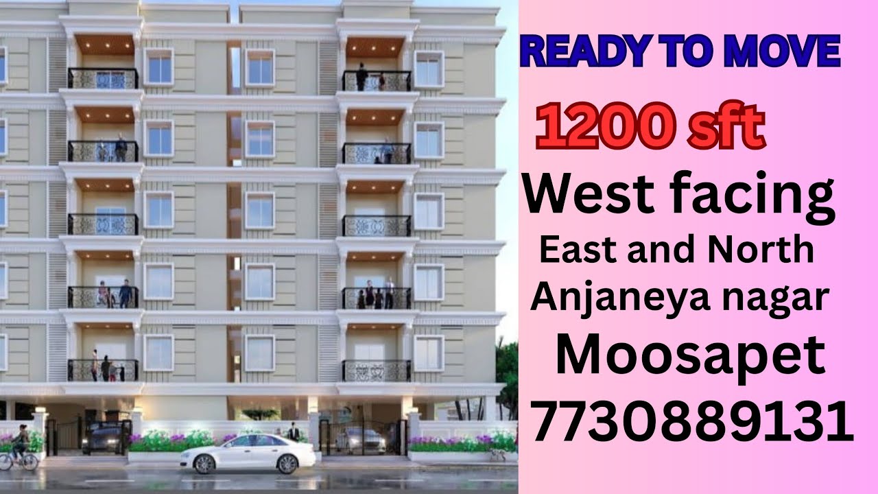 READY TO MOVE APARTMENT FLATS PROJECT, MOOSAPET, ANJANEYA NAGAR, CALL 7730889131, ప్రసాద్ 