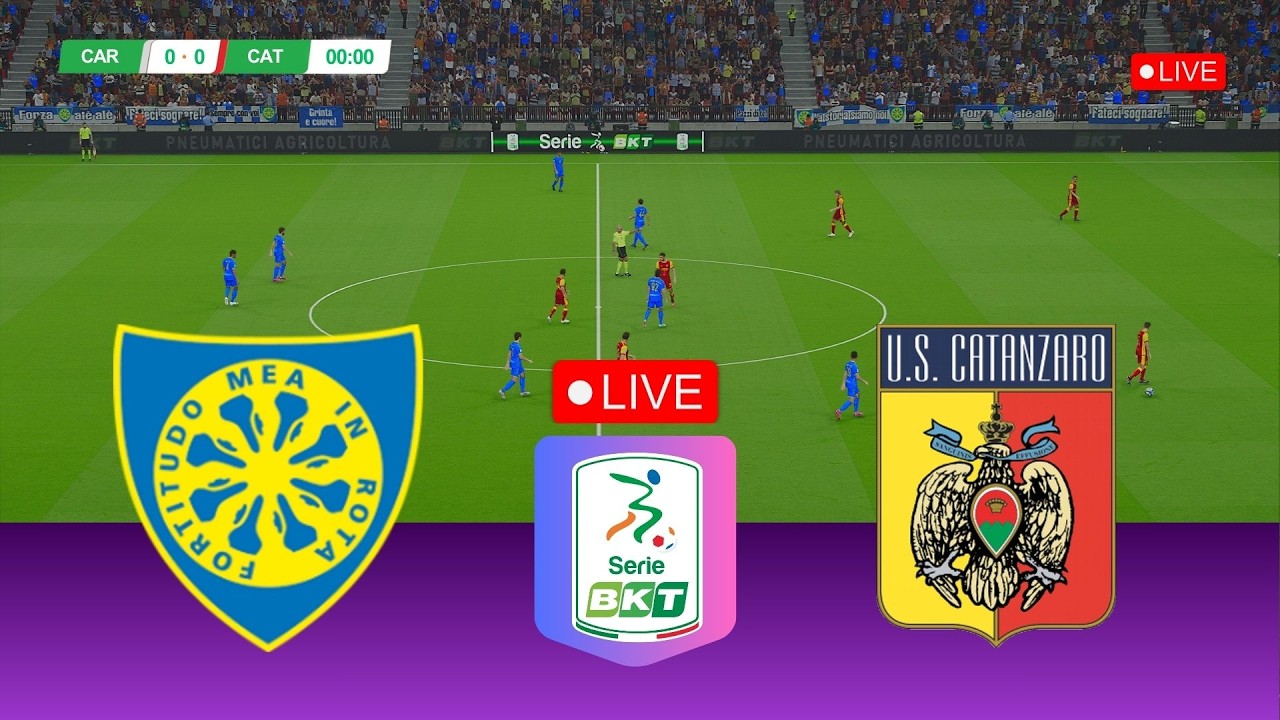 🔴In Diretta | Carrarese vs Catanzaro | Serie B - 28ª Giornata | Simulazione Video Gioco