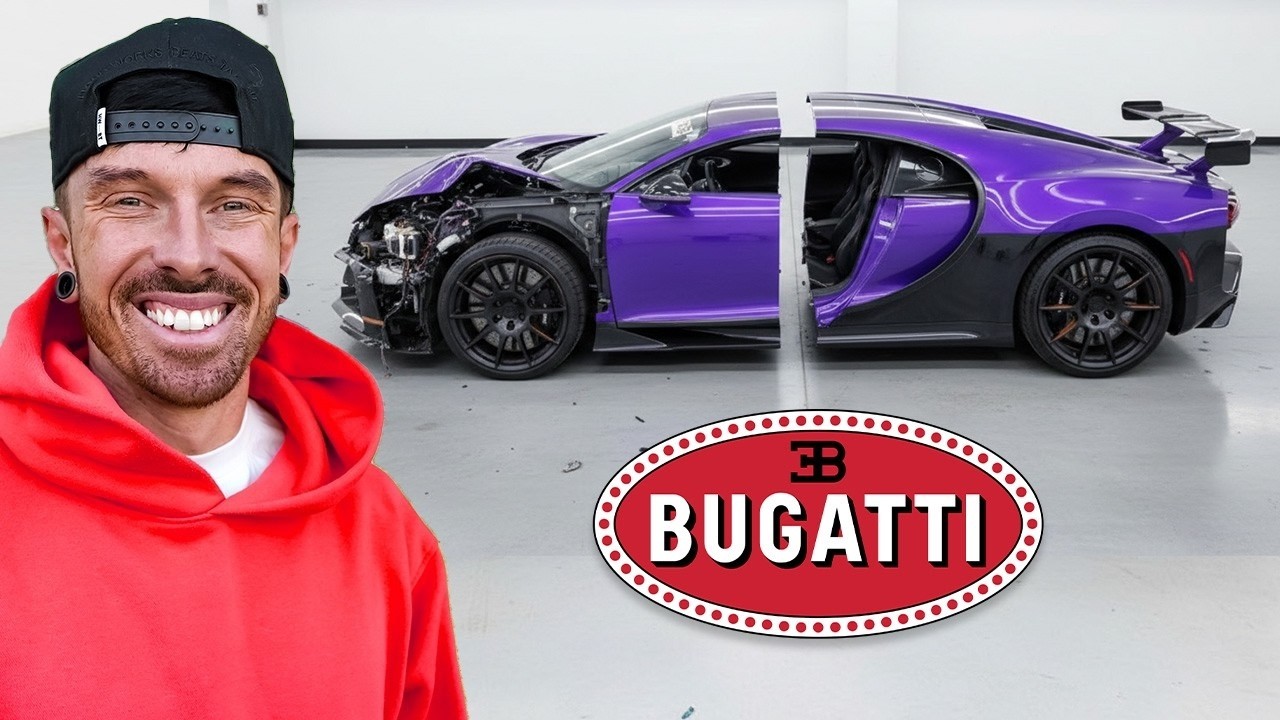 Hizo Lo Imposible: Mat Armstrong Partió El Bugatti Chiron En Dos | Video Completo