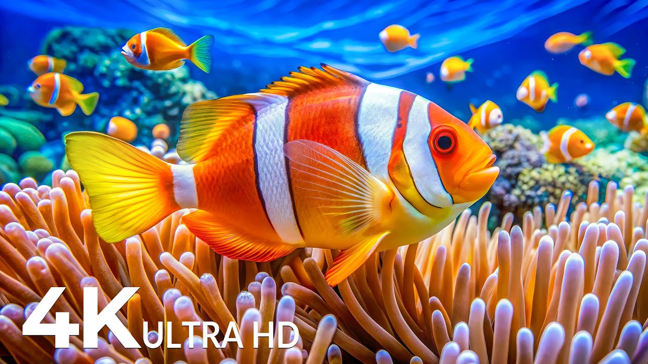 The Best 4K Aquarium 🐟 Explore the Stunning Underwater World and Beautiful Coral Reef Fish for Sleep