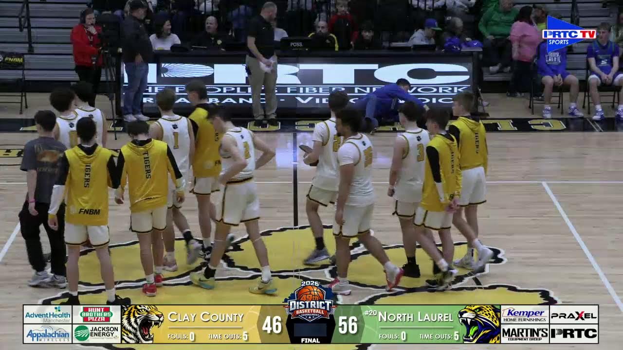 2026 Boys 49th District Basketball Championship - Clay County vs North Laurel