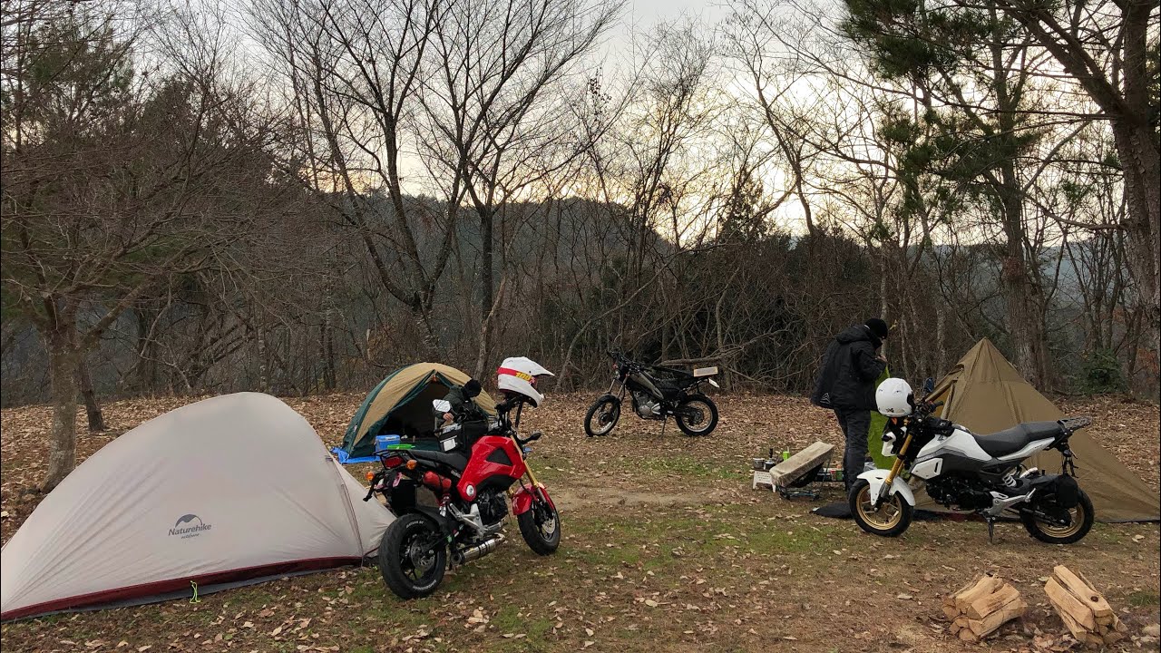 125cc【グロムでキャンプ】