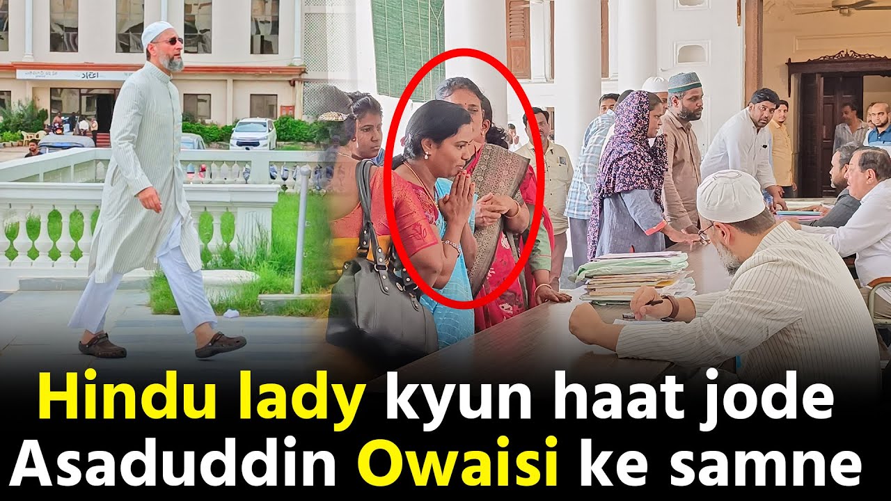 Darussalam mein #hindu lady kyun haat jodke shukriya ada kiya asaduddin owaisi ka | AIMIM