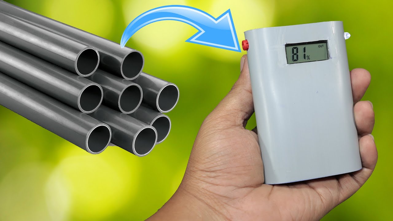 Portable Power Bank Using PVC Pipe