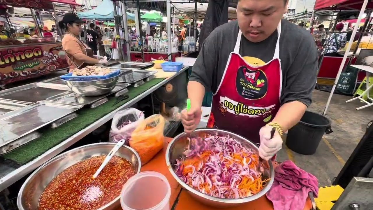 สูตรลับความอร่อย..ยำปากแตกตลาดเซฟวัน ขายดีหมดทุกวันวัตถุดิบดีมีคุณภาพ 40 บาทและโคตรเยอะ