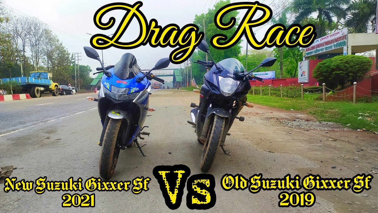 New Suzuki Gixxer Sf 2021 Vs Old Suzuki Gixxer Sf 2019 Drag Race | Short Battle | Boom Biker👊
