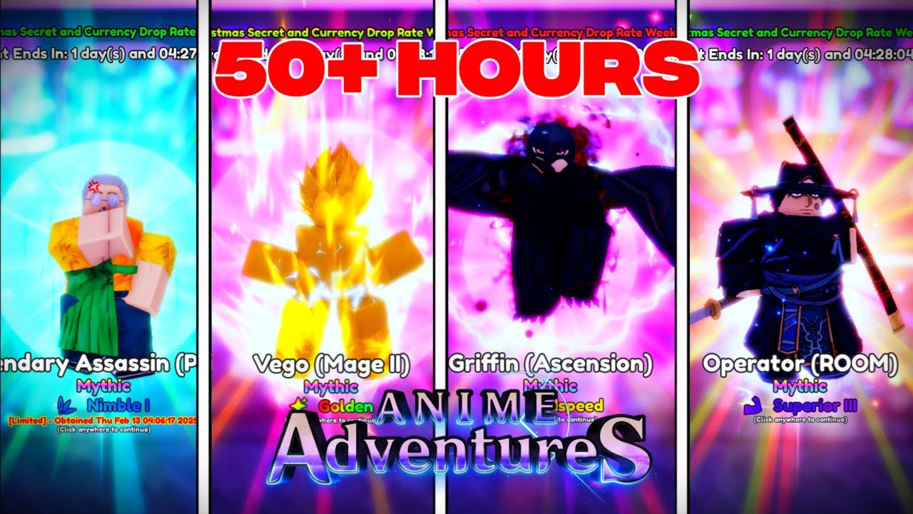 I Spent 50+ HOURS Upgrading My Team in Anime Adventures