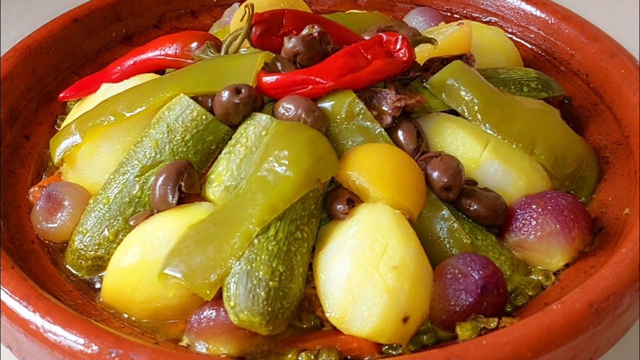 الطاجين المغربي 🇲🇦 باللحم و الخضر بطريقة مبسطة جدا👌و الطعم يا سلاااام تيعجب العين قبل الفم 😍
