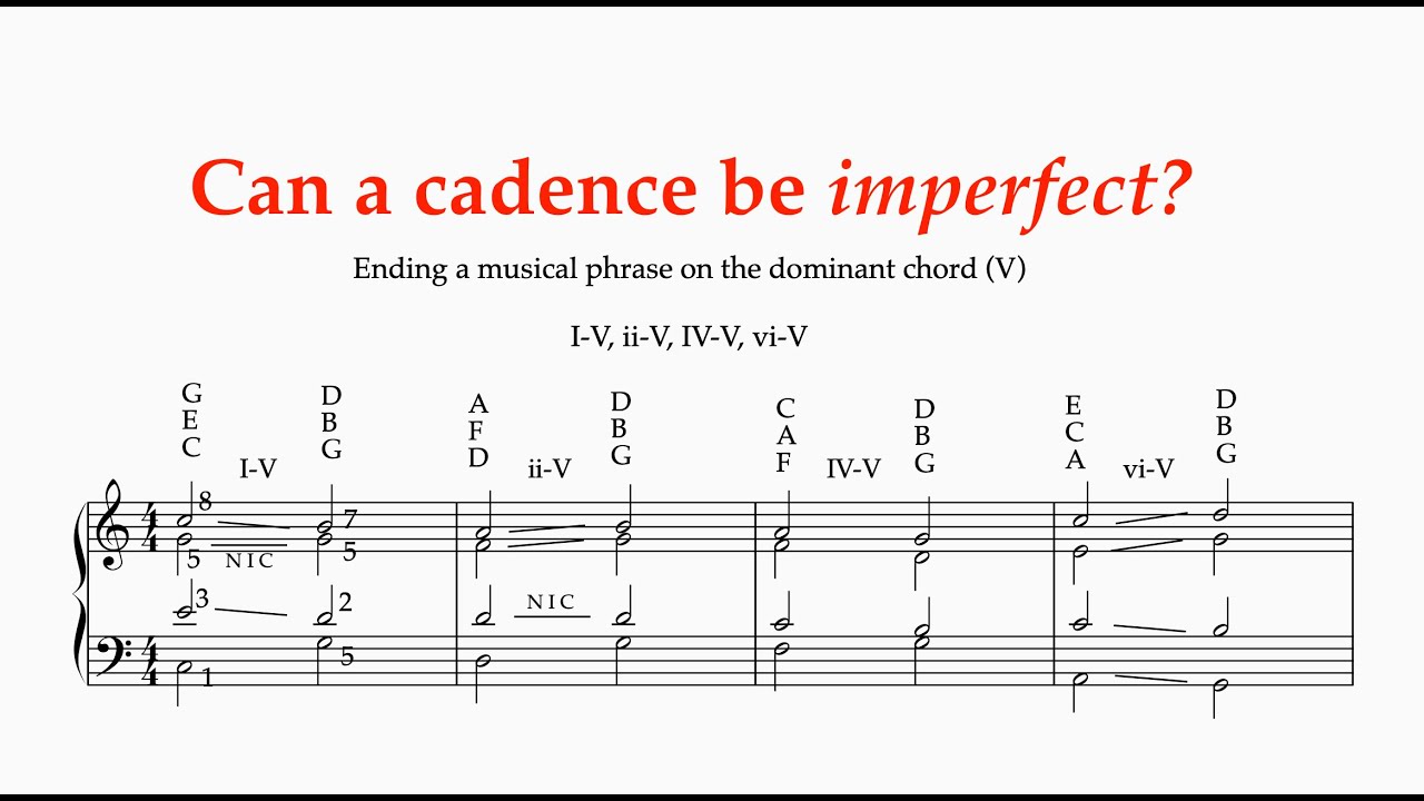 Imperfect Cadence - In-depth analysis