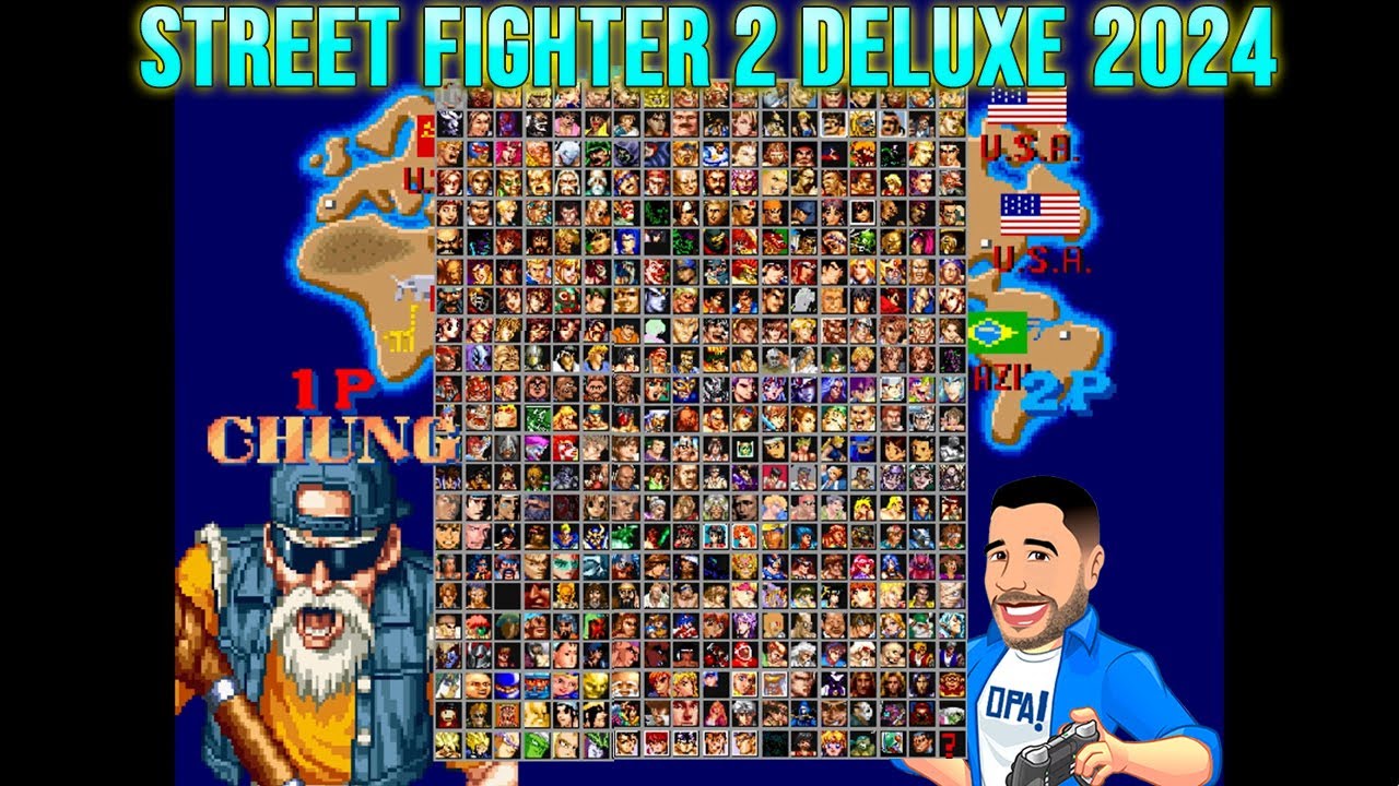 Street Fighter 2 Deluxe 2024 - Jogando com Chung - Roda em PC fraco.