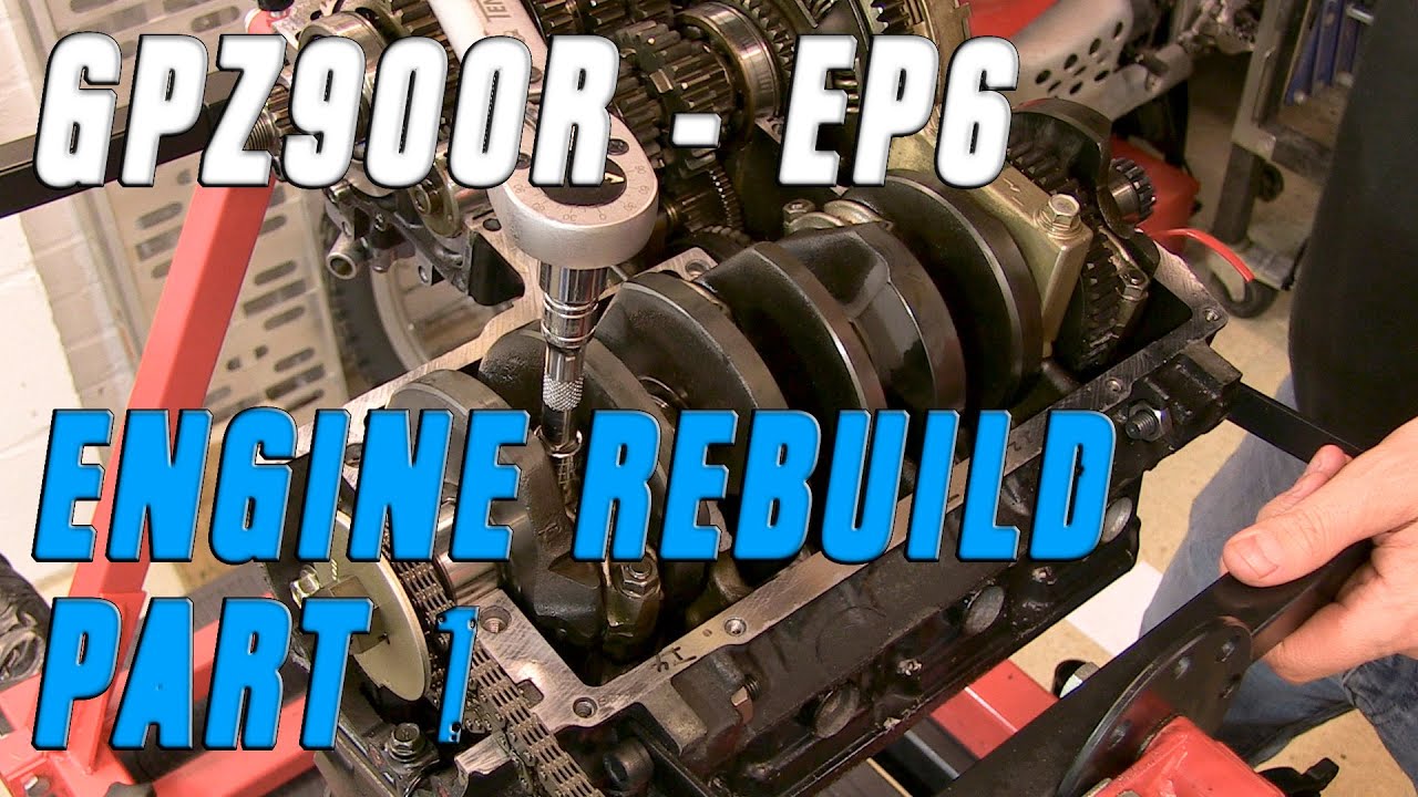 Kawasaki Ninja GPZ900R Rebuild EP6 — Сборка двигателя, часть 1