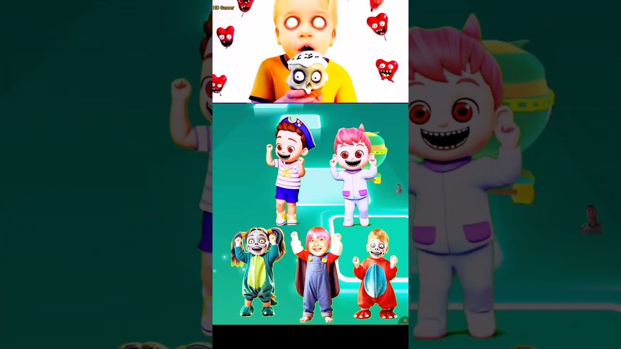 Bebefinn Pinkfong💥 Bebefin Scary Boss Dance 🥳 Tiles Hop💥
