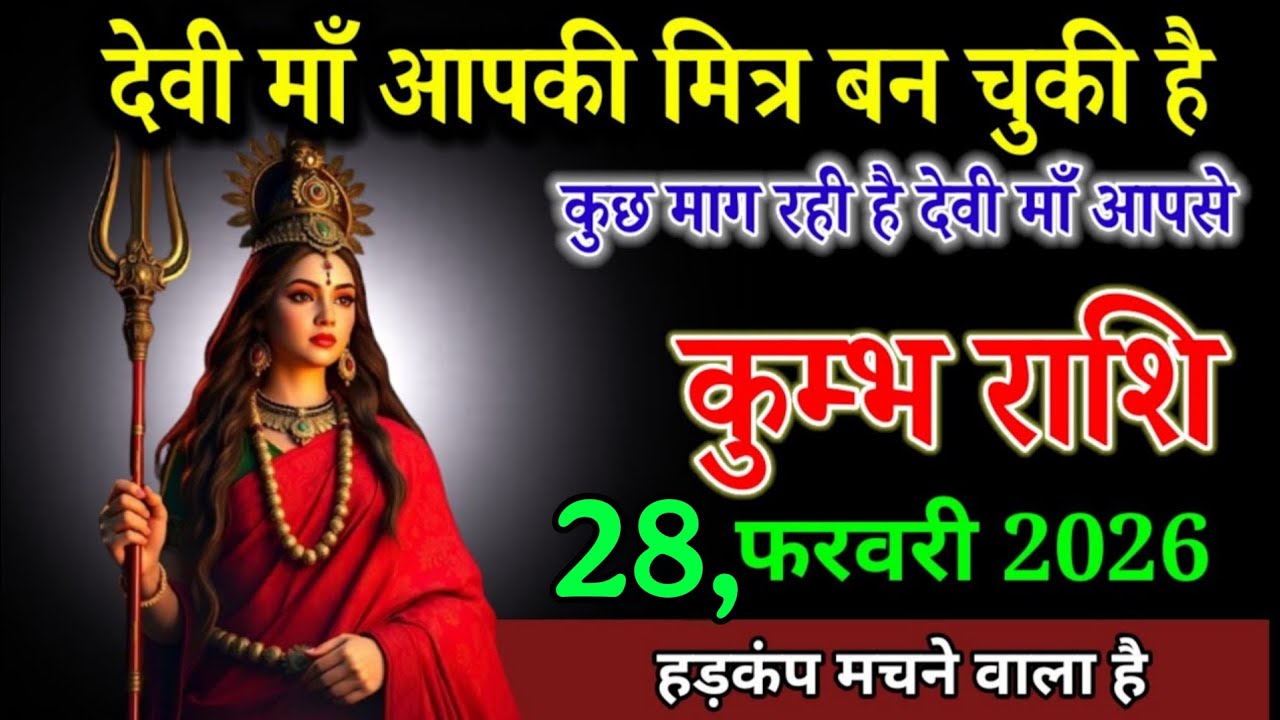 कुम्भ राशि वाले 7 फरवरी 2026 देवी माँ आपकी मित्र बन चुकी है। Kumbh Rashi 