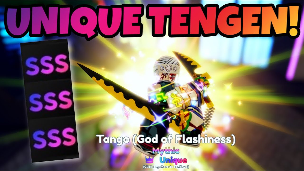 ALL SSS *UNIQUE* MAX LEVEL EVOLVED TENGEN (GOD OF FLASHINESS) SHOWCASE ON ANIME ADVENTURES