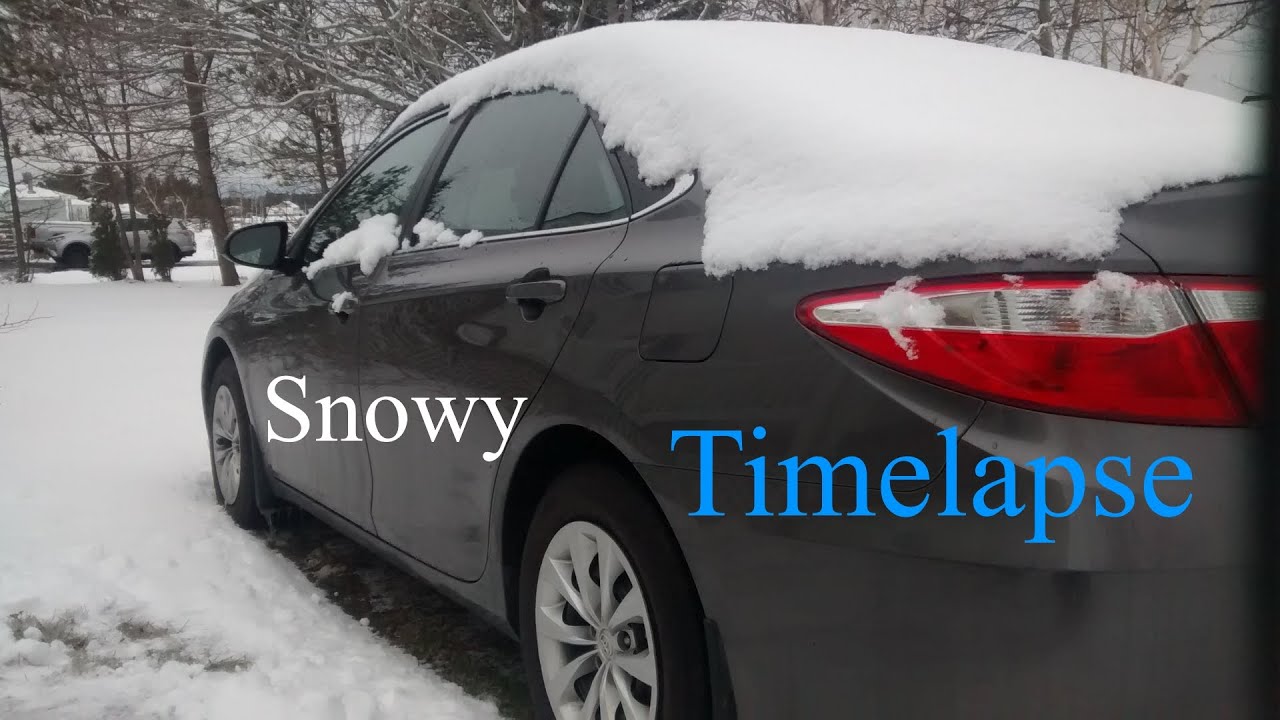 Snowy Road Trip Timelapse