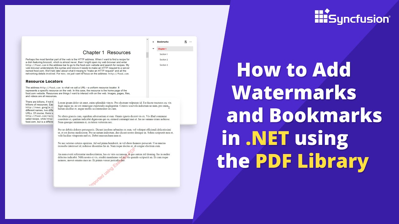 Adding Watermarks and Bookmarks to PDFs Made Easy with .NET PDF Library
