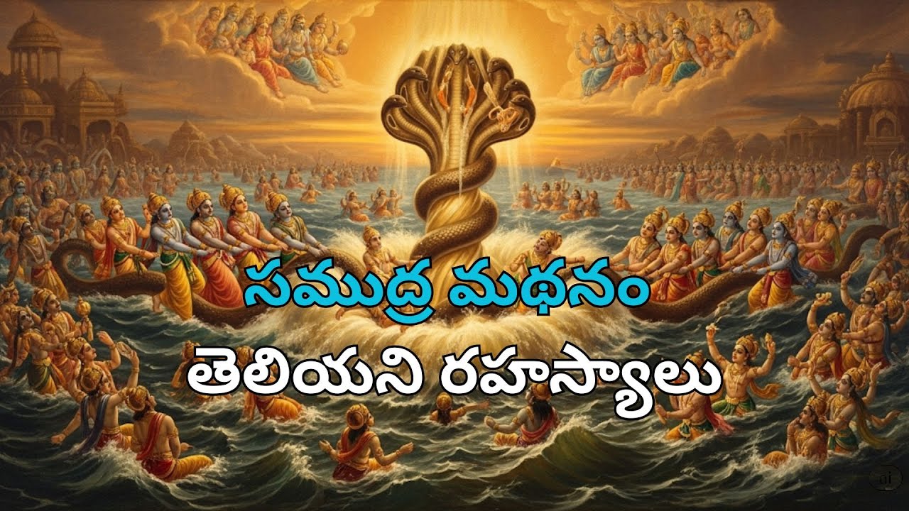 సముద్ర మథనం: అమృతం కోసం జరిగిన మహా సంగ్రామం||Telugu traditions ||#telugutraditions #vishnu