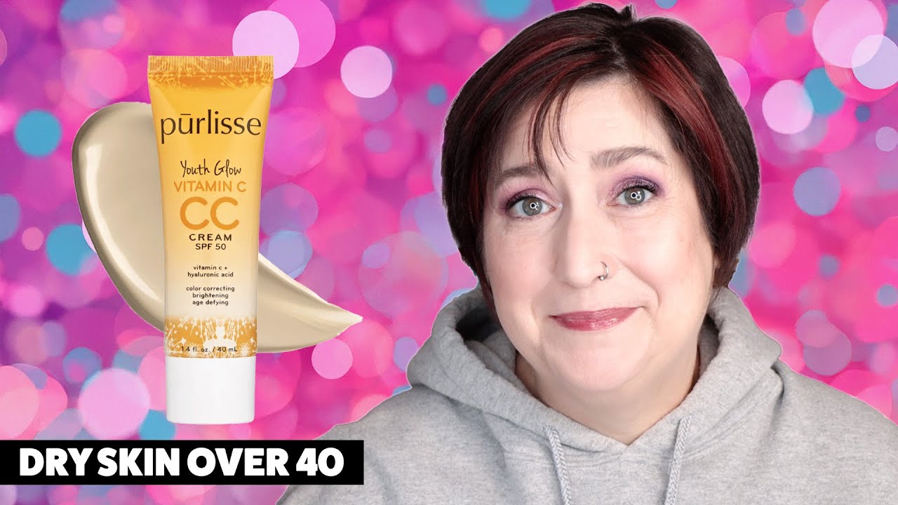 PURLISSE YOUTH GLOW VITAMIN C CC CREAM | Dry Skin Review & Wear Test