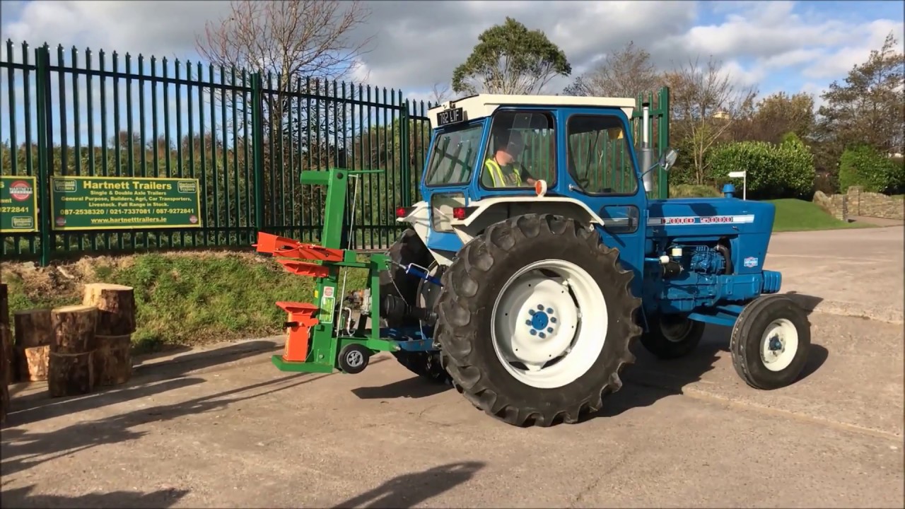 12 Ton PTO Log Splitter Working Demonstration