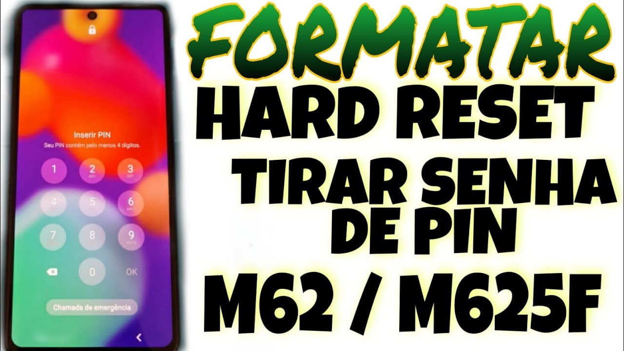 HARD RESET SAMSUNG M62 / M625F DESBLOQUEAR FORMATAR REMOVER BUGS DO SISTEMA