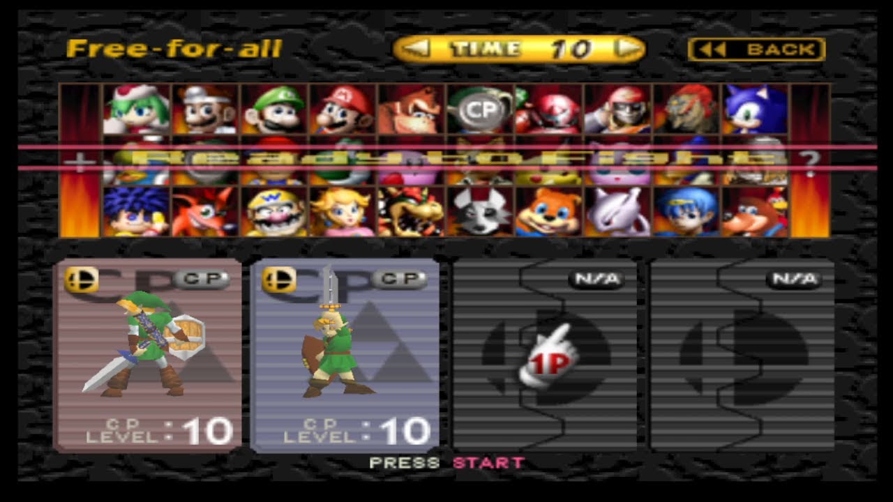 Smash Remix: Link Vs Young Link (Level 10 Hard CPU Battle!)