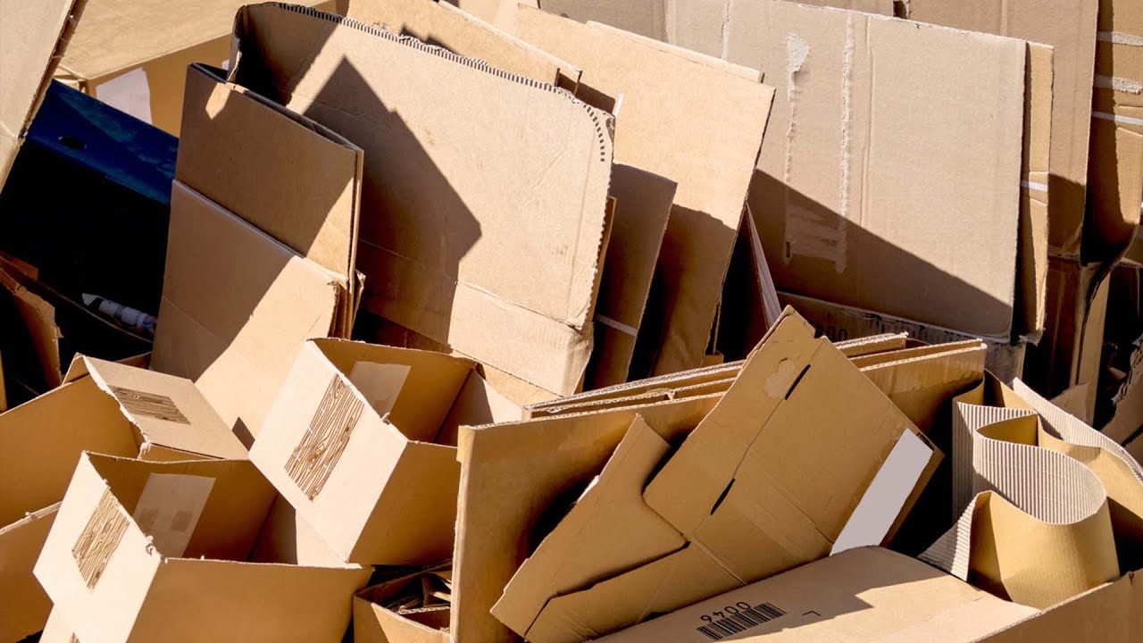 Moving Vertical Cardboard Baler