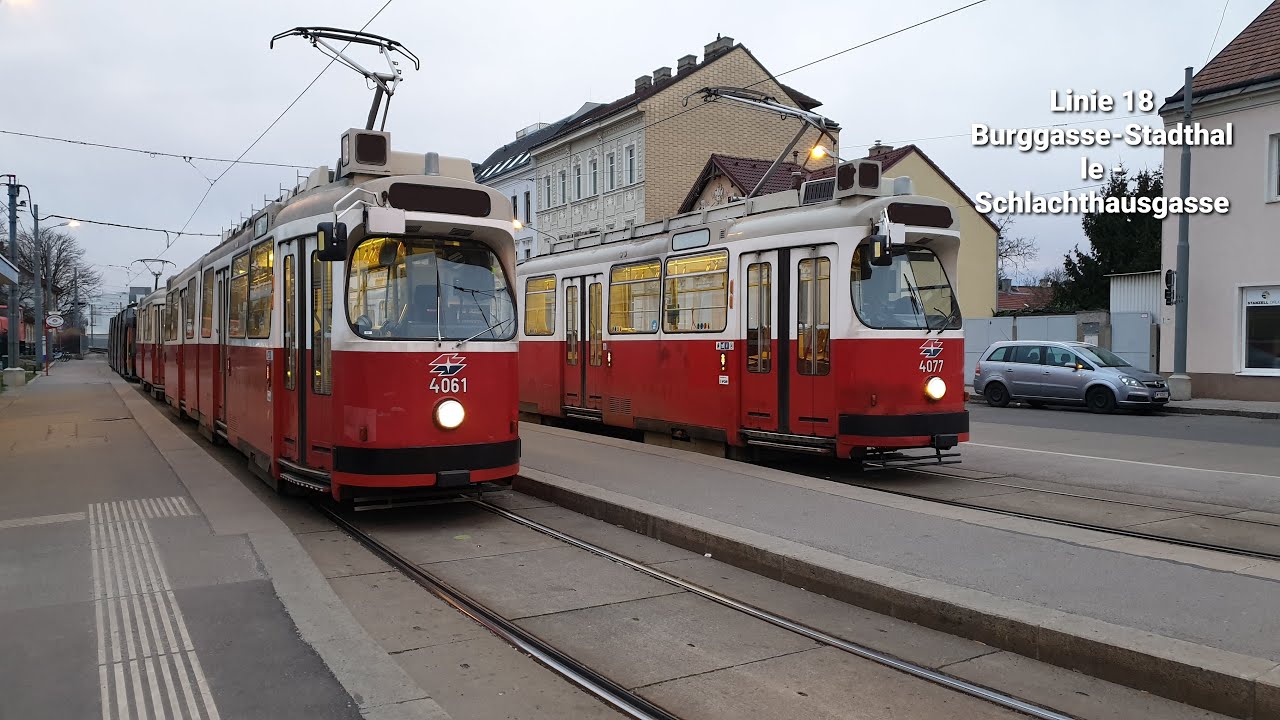 Wien Linie 18 Burggasse-Stadthalle - Schlachthausgasse (E2+c5)