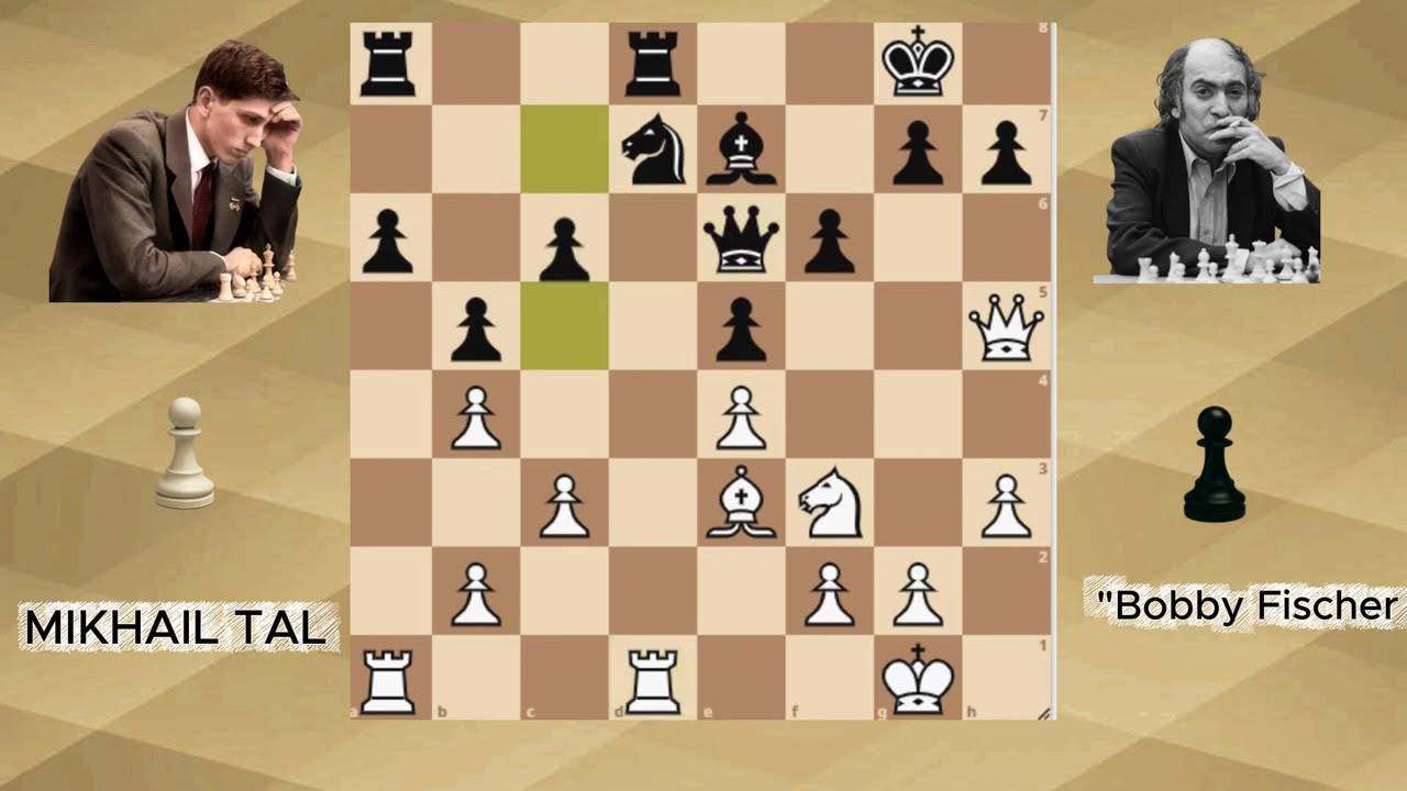 Bobby Fischer vs Mikhail Tal | Epic Chess Brilliancy ♟️🔥 Legendary Game