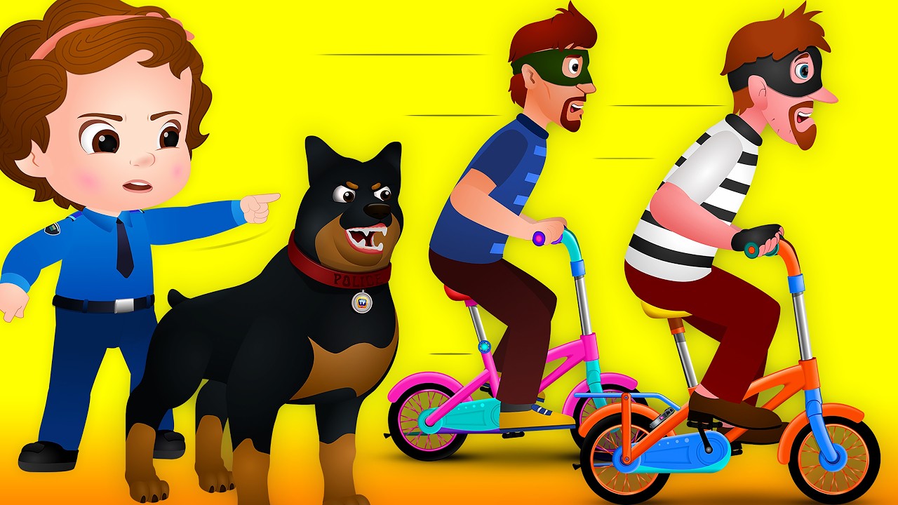 ChuChu TV Police Save The Bicycles - Narrative Story - ChuChu TV Police Fun Cartoons for Kids
