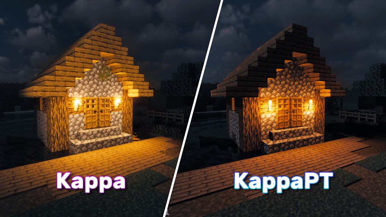 Minecraft: Free VS Paid Shader Comparison  | Kappa vs KappaPT