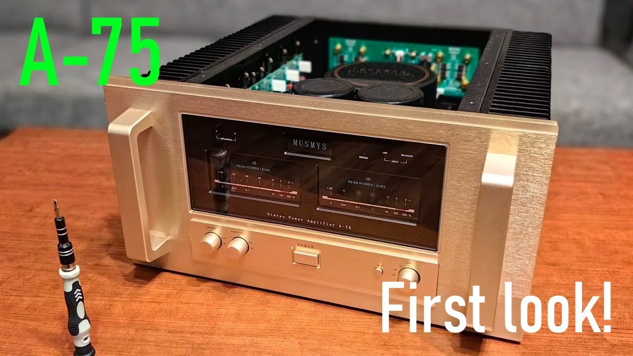 Первый взгляд: усилитель динамика Accuphase A-75, чистый клон от Musmys: ЗВЕРЬ!