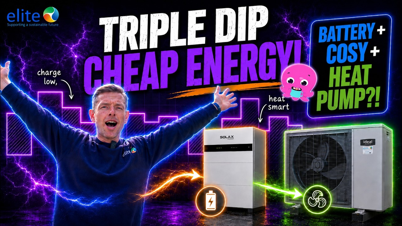 ⚡BATTERY + HEAT PUMP = CHEAP ENERGY?! NO SOLAR ❌☀️