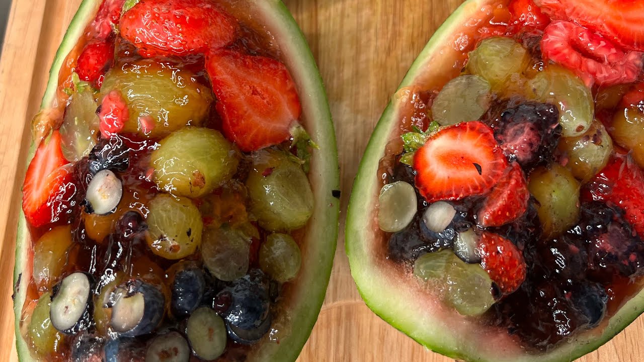 gelatina di anguria di frutta fresca Italian food official 2023