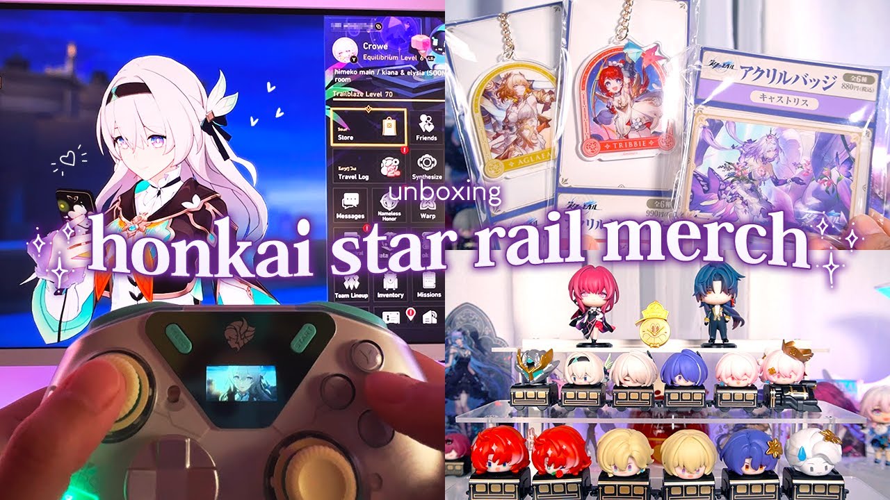 Another Honkai Star Rail Merch Haul ⭐ Firefly Controller + Collab Goods + Mini Figurines 🌙