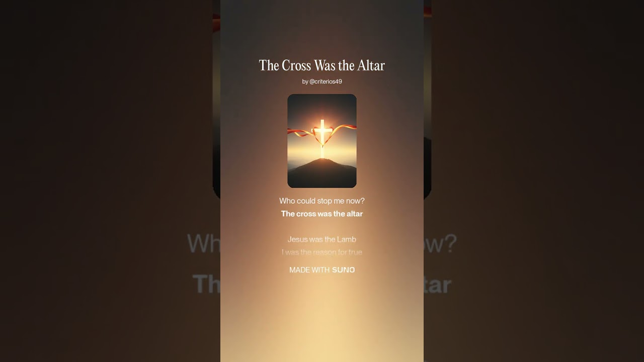 The Cross Was the Altar A Cruz foi o altar