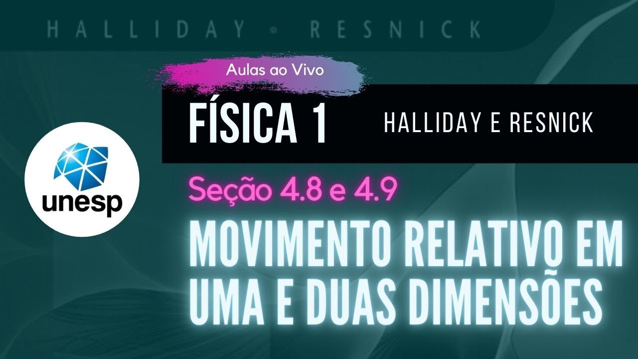 4.8 e 4.9 - Movimento Relativo em Uma e Duas Dimensões