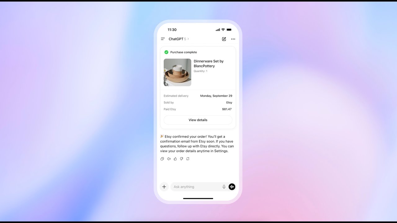 Buy it in ChatGPT: Instant Checkout and the Agentic Commerce Protocol