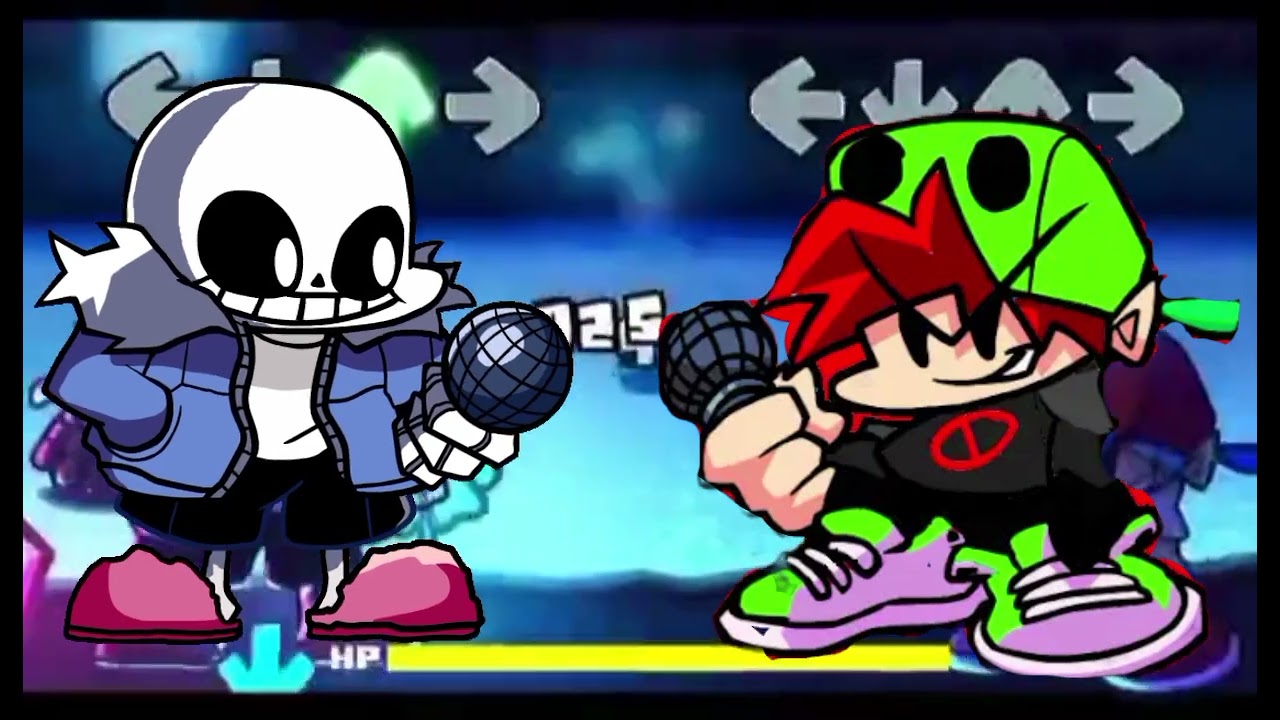 Sans vs boyfriendArt (final stretch) Indie Cross:D