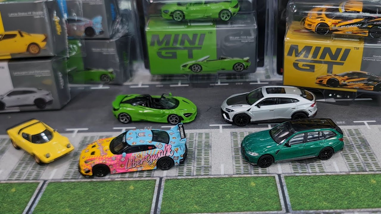 Ver2 MiniGT Drop Ep48 NEW McLaren750S Spider, LBWKR35 KUMA, UPGARAGE NSX, Urus, Stratos wPopUp Light