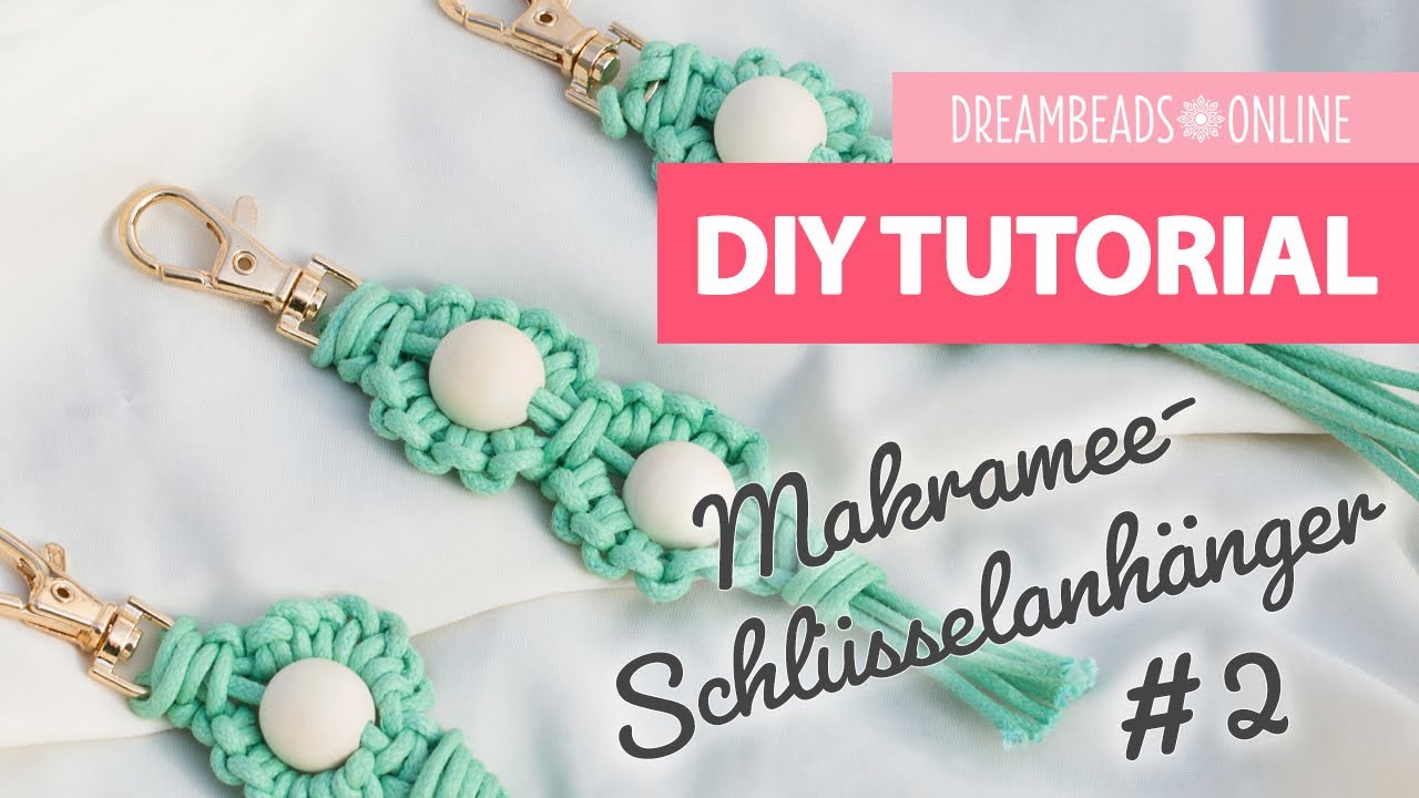 Makramee-Schlüsselanhänger mit Perlen #2 | Schlüsselanhänger selber machen ★ Dreambeads Online