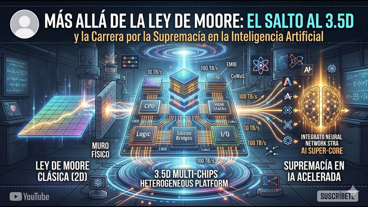 Más Allá de la Ley de Moore: El Salto al 3.5D y la Carrera por la Supremacía en la IA
