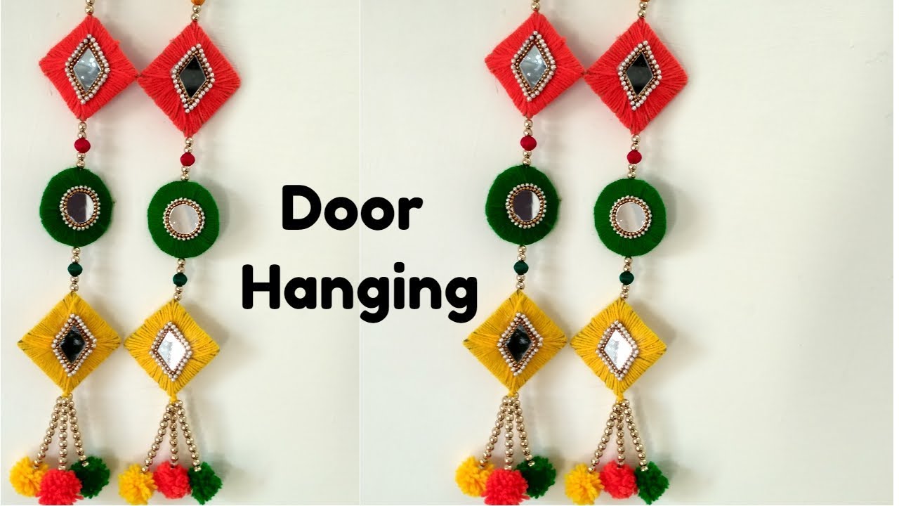 DIY Door hanging From Cardboard and woolen /Best out of waste /Best craft Ideas /DIY cool craft.