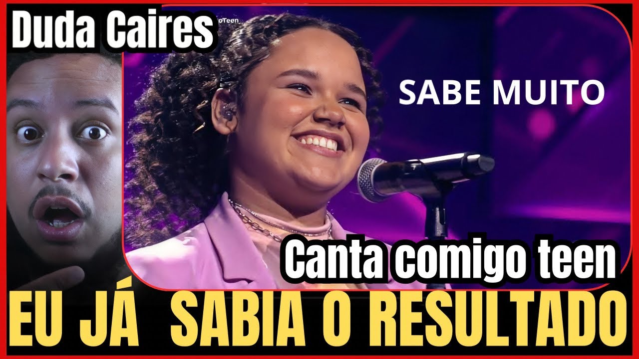 CANTA COMIGO TEEN: Duda Caires canta em francês e deixa jurados boquiabertos - VOCAL COACH REACTION