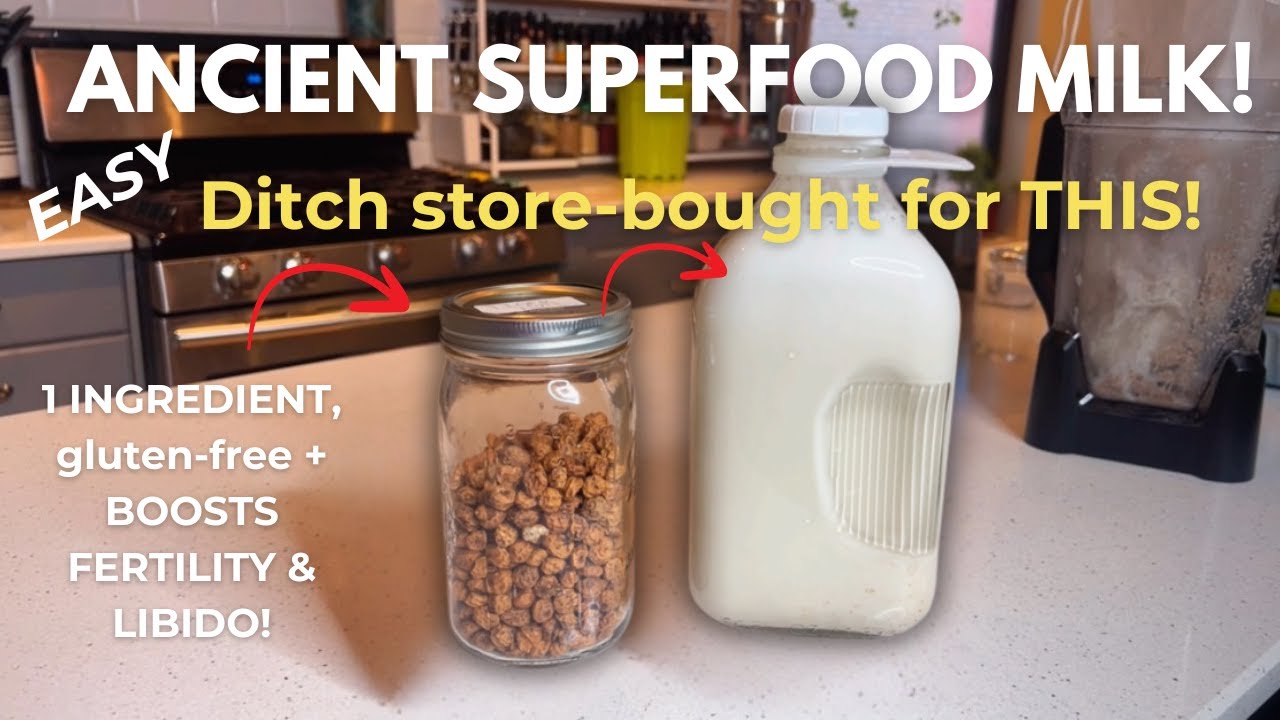 How to Make Tiger Nut Milk! The Best Dairy-Free Superfood Milk 🥛