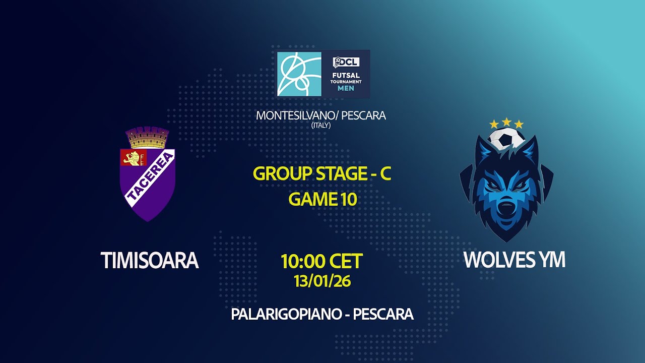 Futsal 2026 | Men | GROUP C | GAME 10 | TIMISOARA vs WOLVES YM