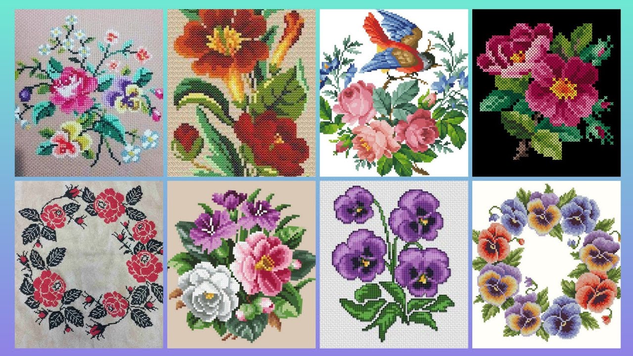 #1 Stunning & Elegant Cross stitch patterns/Charsuti Embroidery Design Ideas Hand made Embroidery