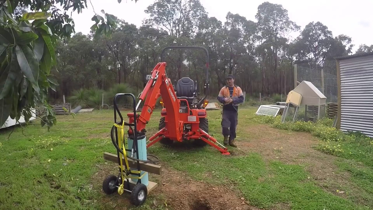 Bx25d backhoe auger